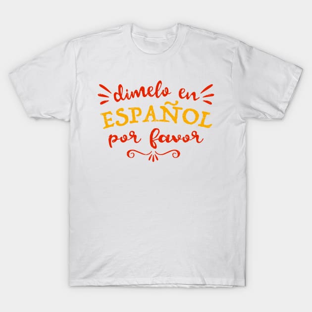 T shirt espanol best sale
